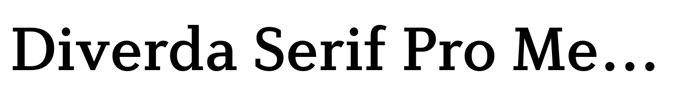 Diverda Serif Pro Medium